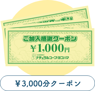 3,000円分クーポン
