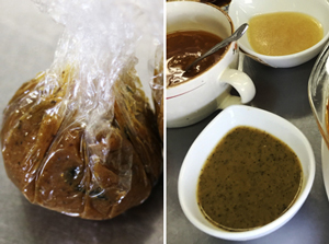 味噌玉と発酵ドレッシング3種