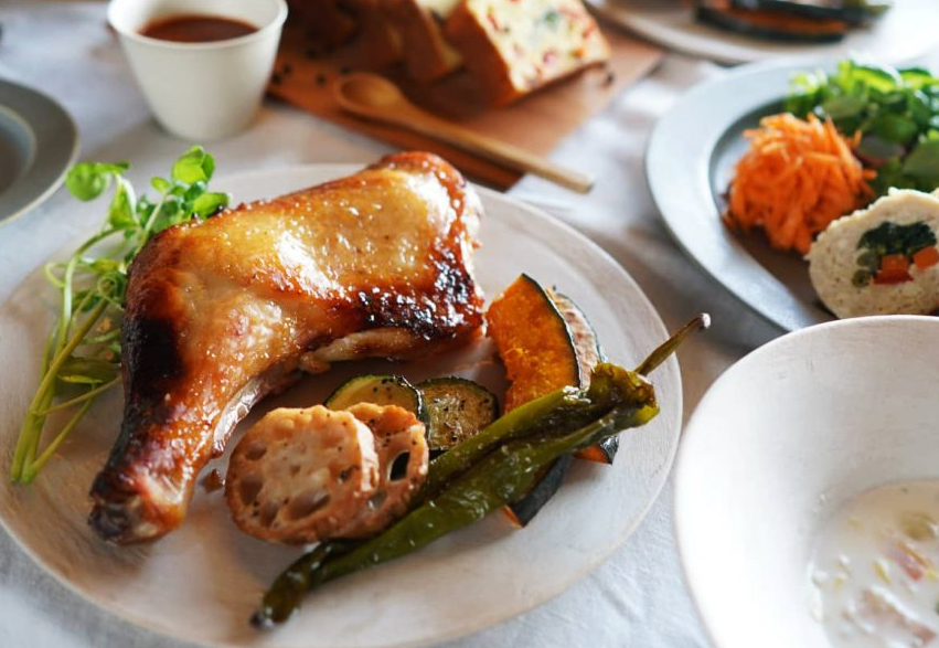 ローストチキン秋川牧園